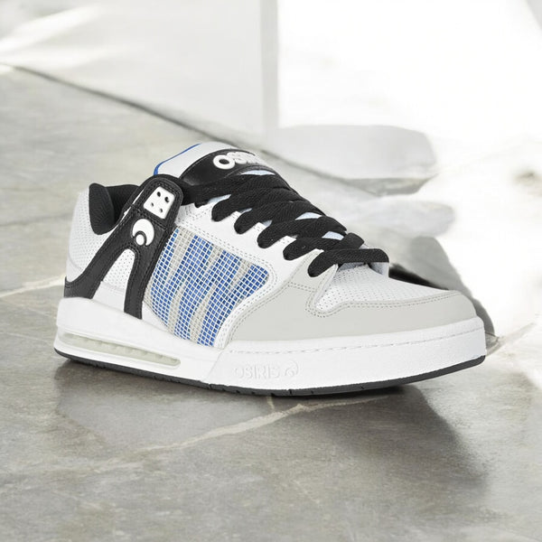 Tenis Osiris Pixel White Black Blue