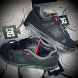 Tenis Dc Stag Black Grey Red