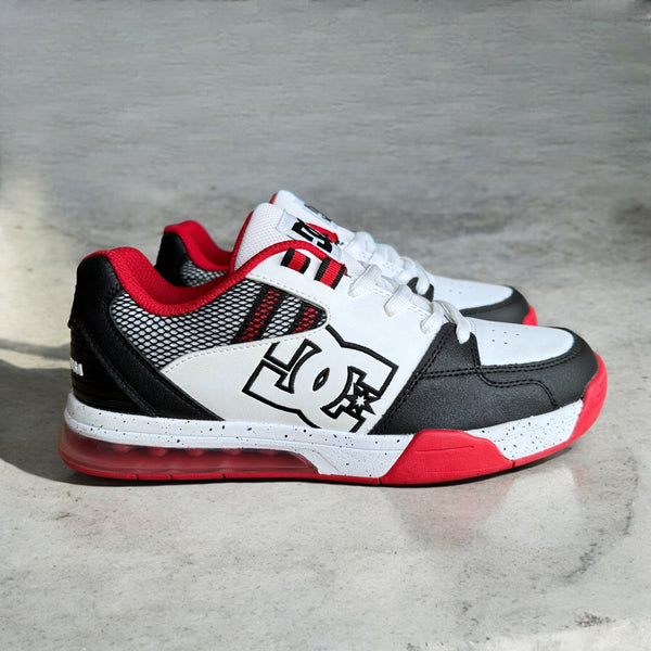 Tenis Dc Versatile White Black Red