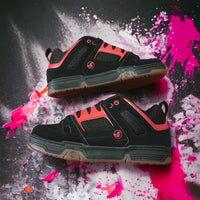 Tenis Dvs Gambol Black Red Gum Nubuck