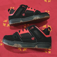 Tenis Dvs Gambol Black Red Gum Nubuck